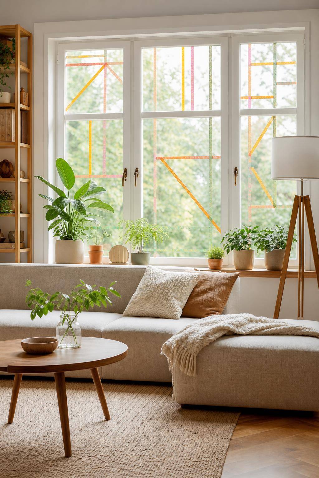 Ideen für Fenster-Deko- Kreiere mit Washi-Tape individuelle Fensterrahmen