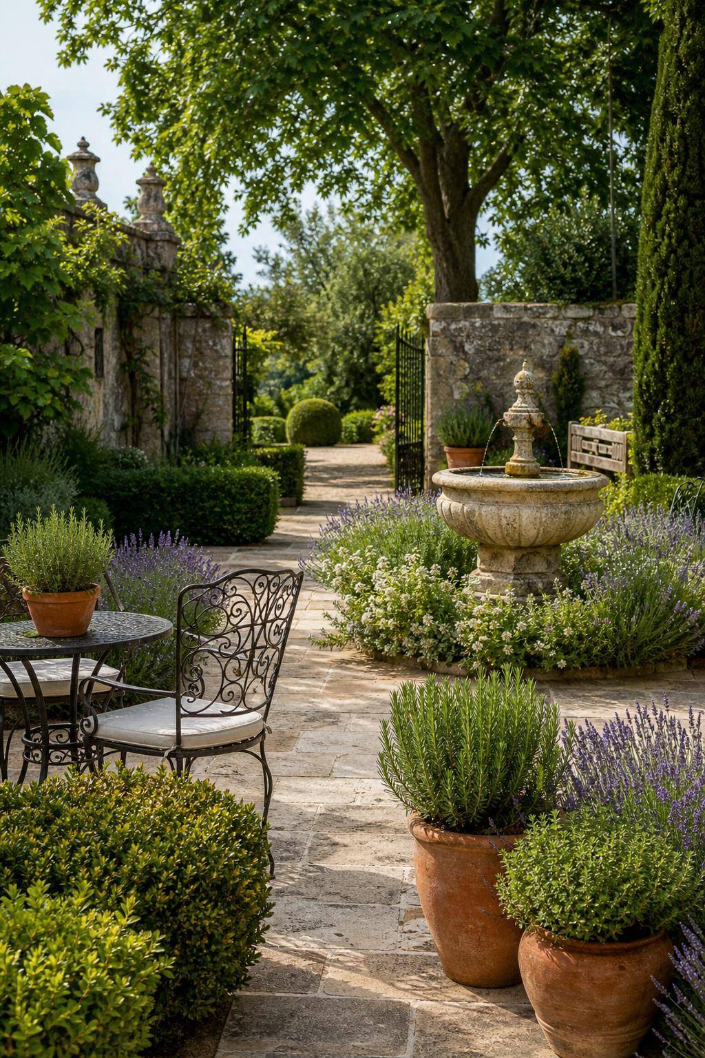Ideen für Französischen Garten- Pflanze duftende Kräuter für französisches Flair