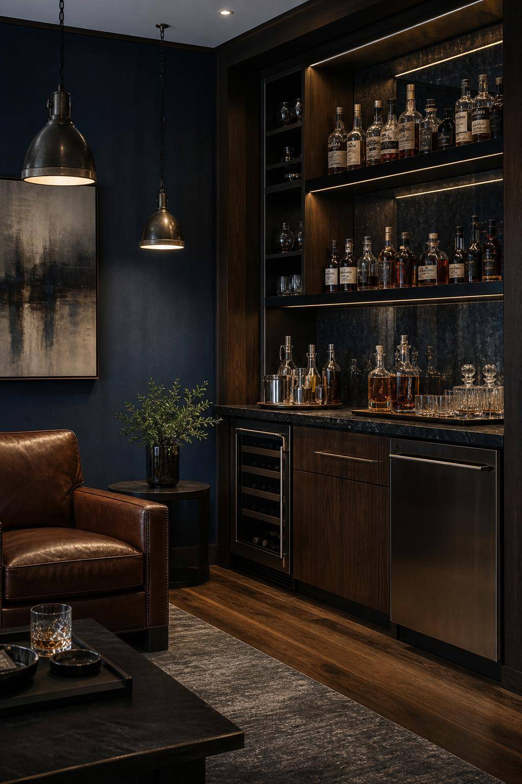Inspiration: Männerzimmer einrichten- Baue eine Minibar für stilvolle Abende