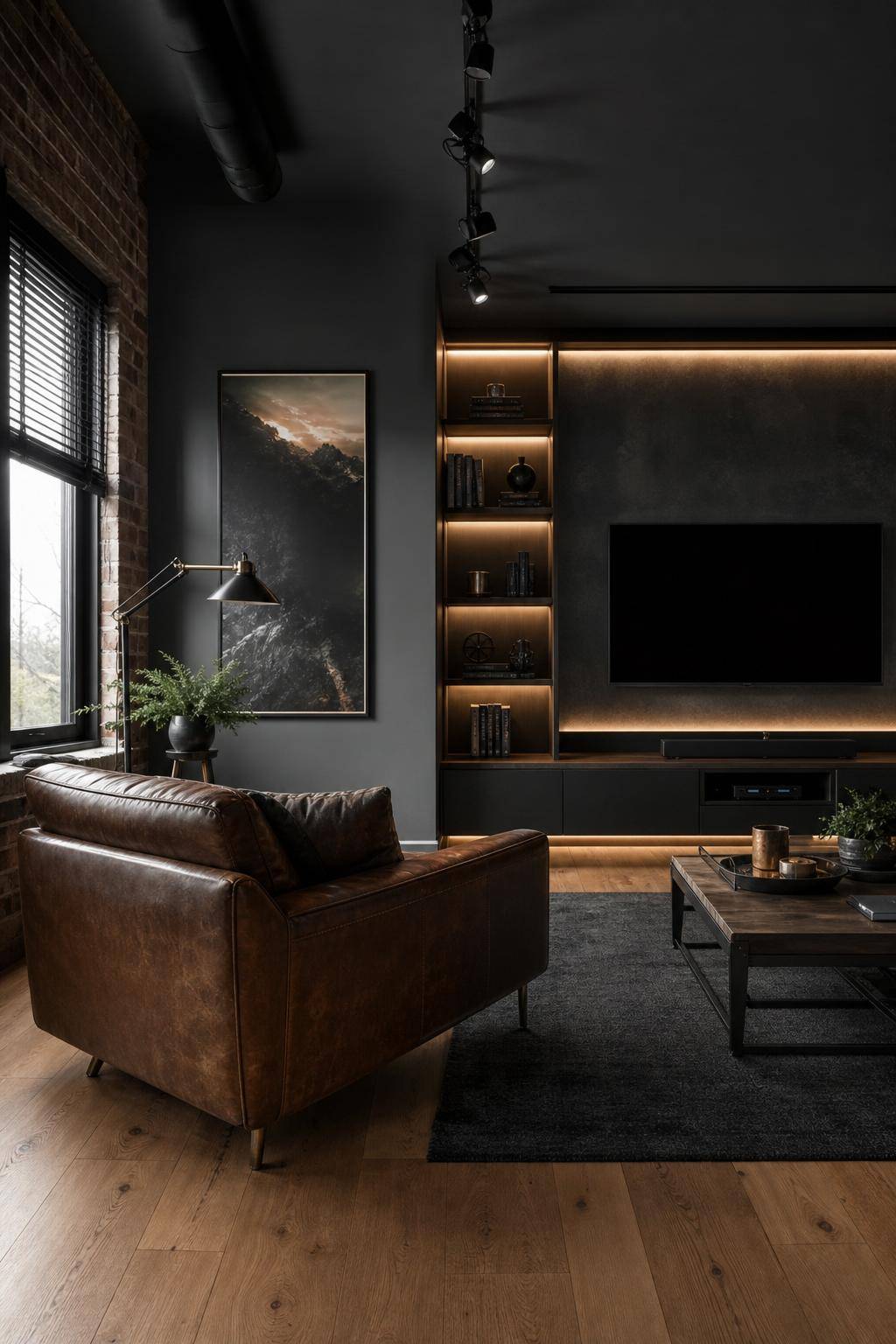 Inspiration: Männerzimmer einrichten- Experimentiere mit smarter Lichtsteuerung für Atmosphäre