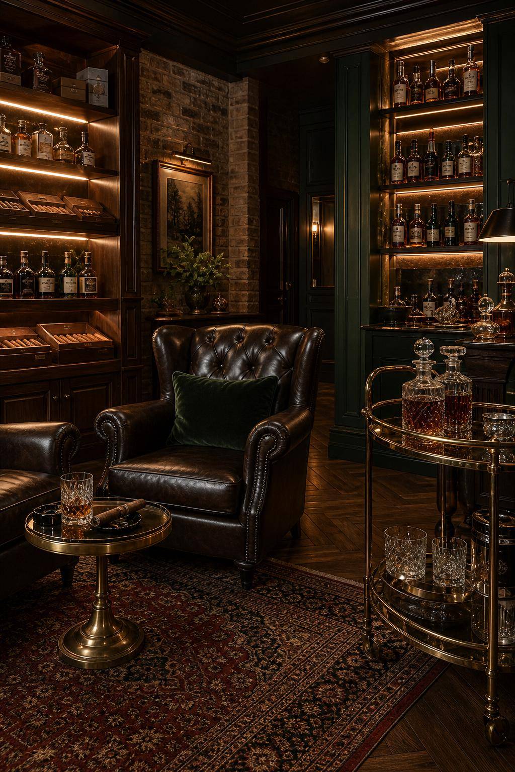 Inspiration: Männerzimmer einrichten- Gestalte eine Zigarren- oder Whiskeyecke