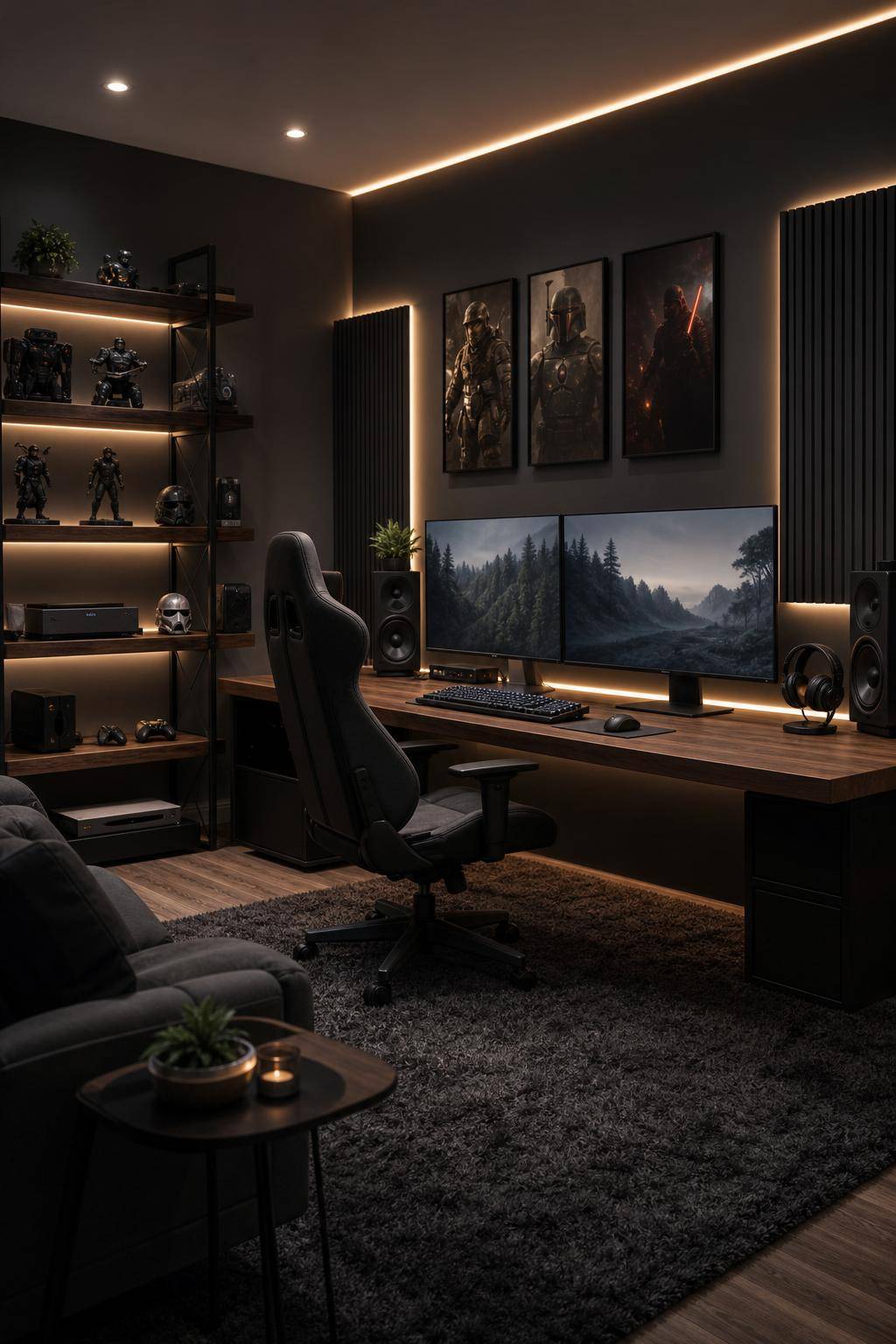 Inspiration: Männerzimmer einrichten- Richte eine Gaming-Ecke stilvoll ein