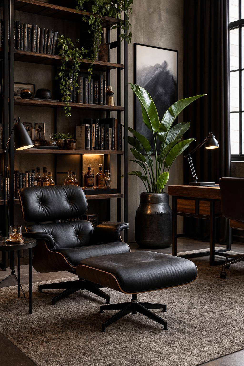 Inspiration: Männerzimmer einrichten- Setze Pflanzen für Frische und Ausgleich ein
