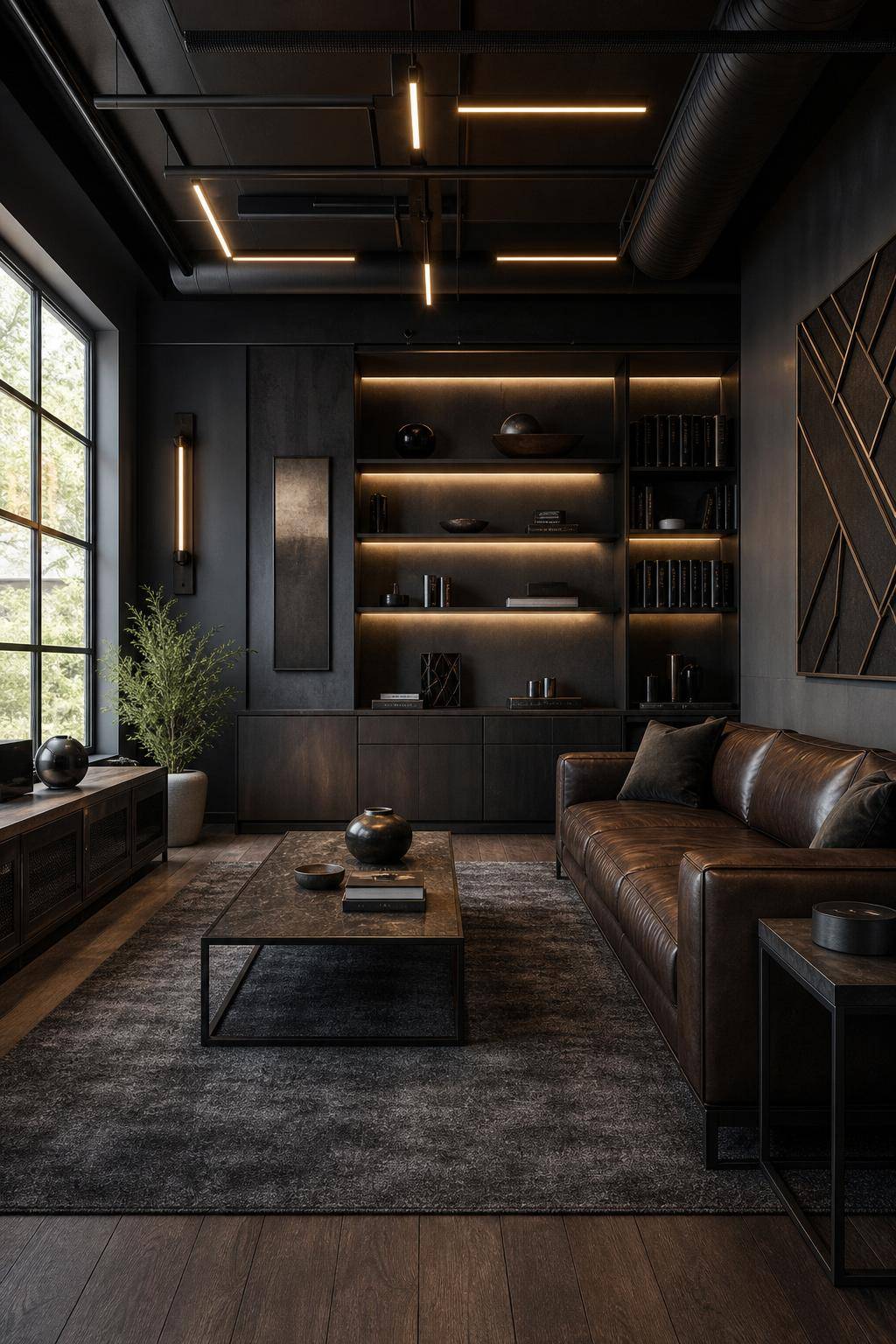 Inspiration: Männerzimmer einrichten- Verwende Metallakzente für maskulinen Charme