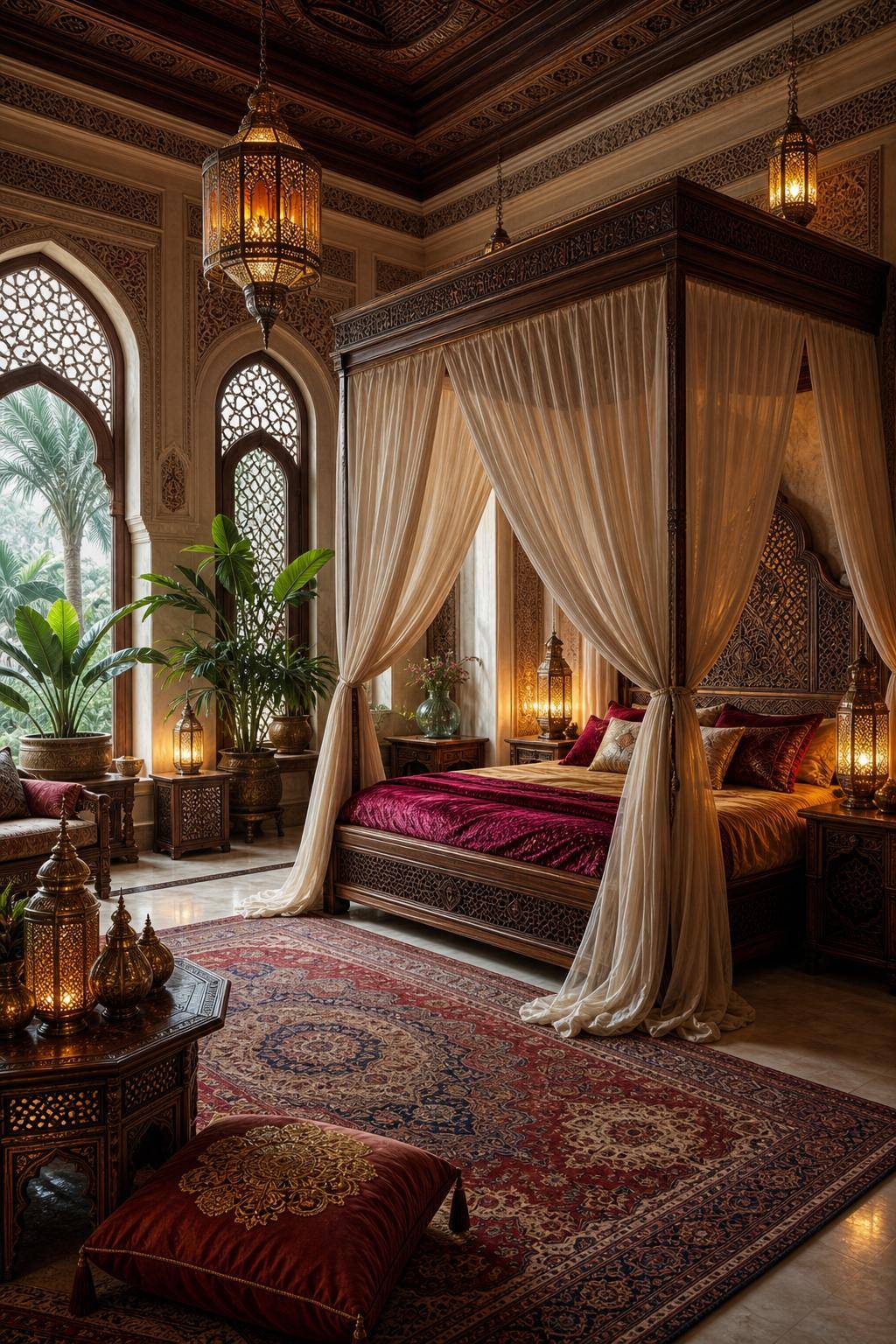 Orientalischer Einrichtungsstil- Verschönere dein Schlafzimmer mit Baldachinen