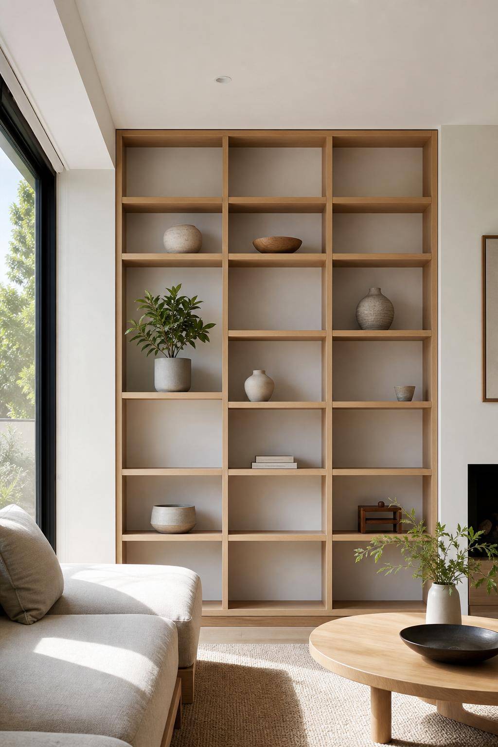 Regal gestalten: Inspiration- Lass einzelne Fächer bewusst leer für Minimalismus