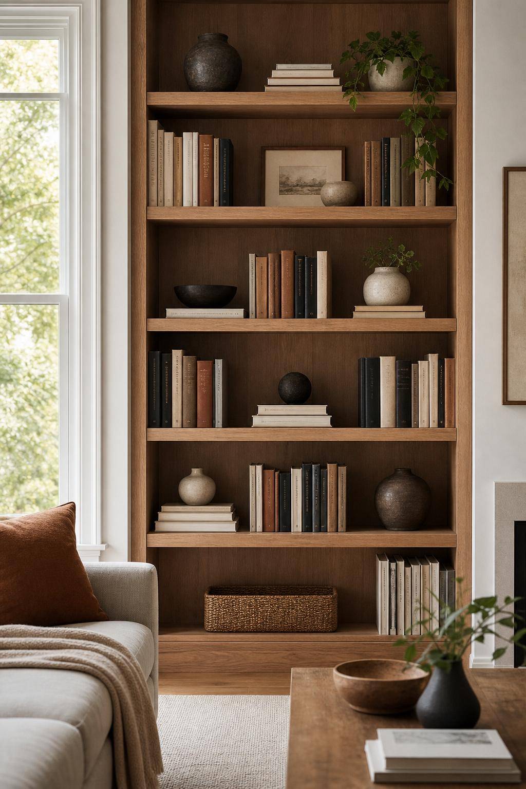 Regal gestalten: Inspiration- Staple einige Bücher horizontal für Abwechslung