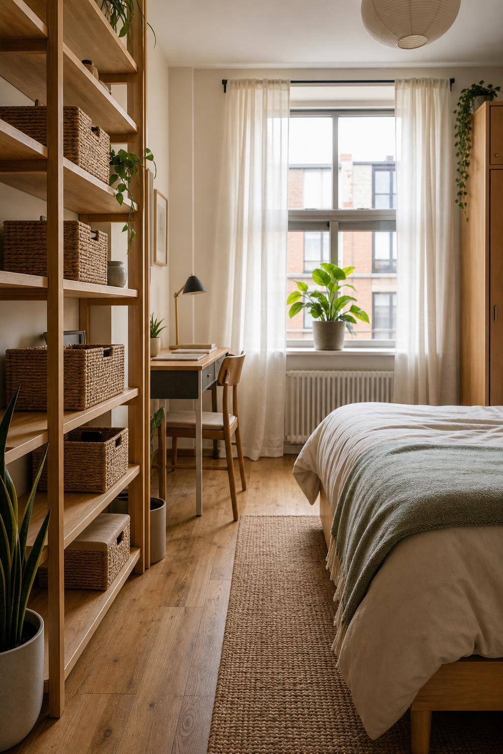 WG-Zimmer einrichten- Organisiere kleine Körbe für mehr Übersicht