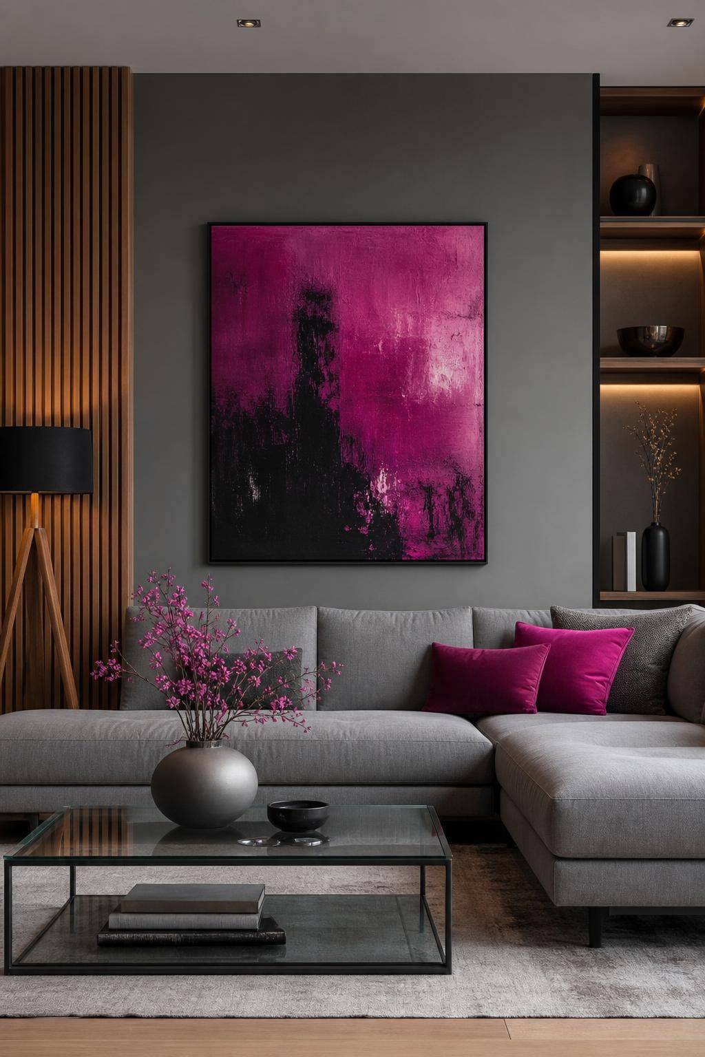 Welche Farbe passt in der Einrichtung zu Grau?- Hebe Magenta für kreative Akzente hervor