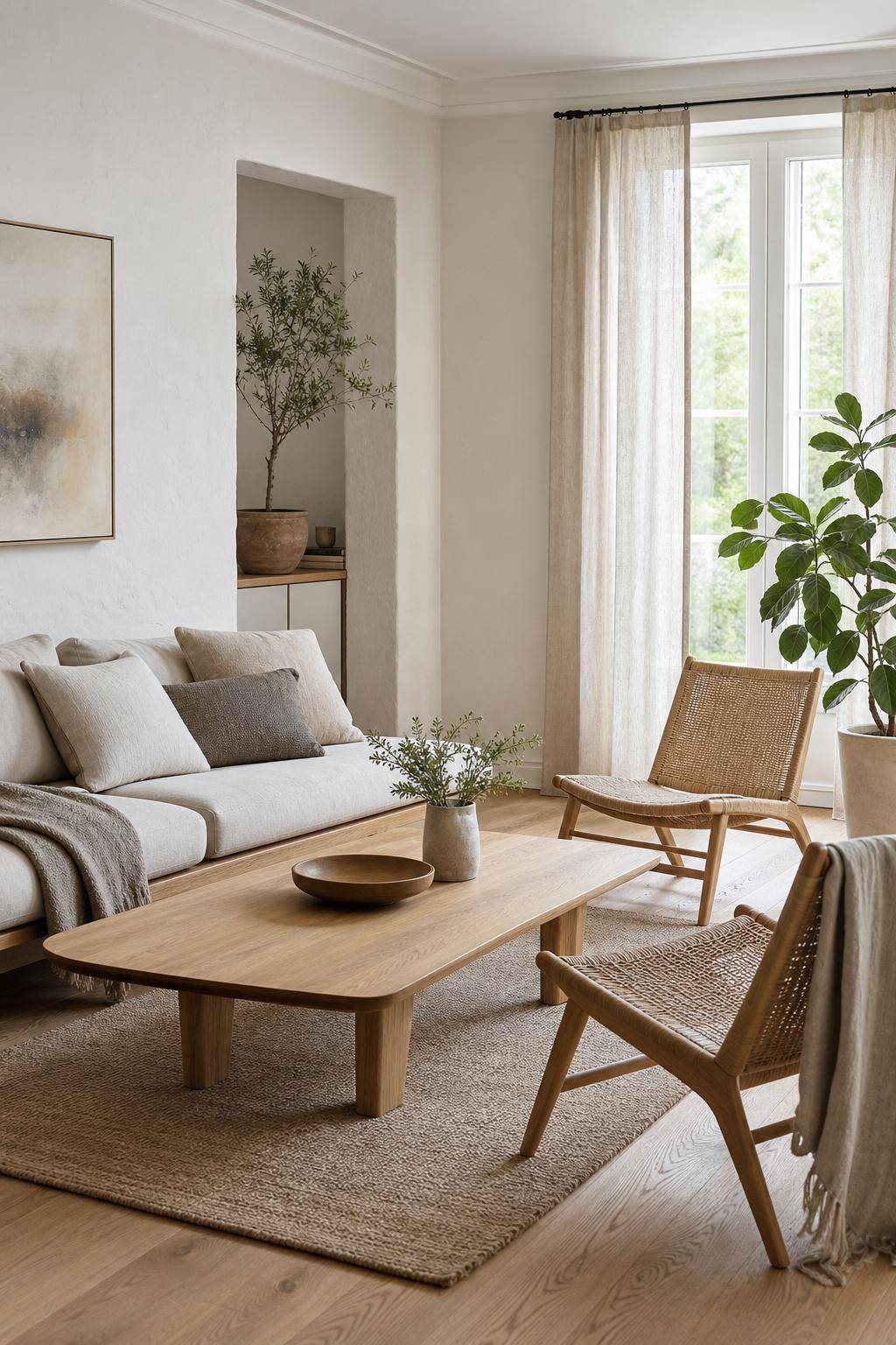 Wohnstil: Dänisches Design- Integriere natürliche Materialien wie Holz