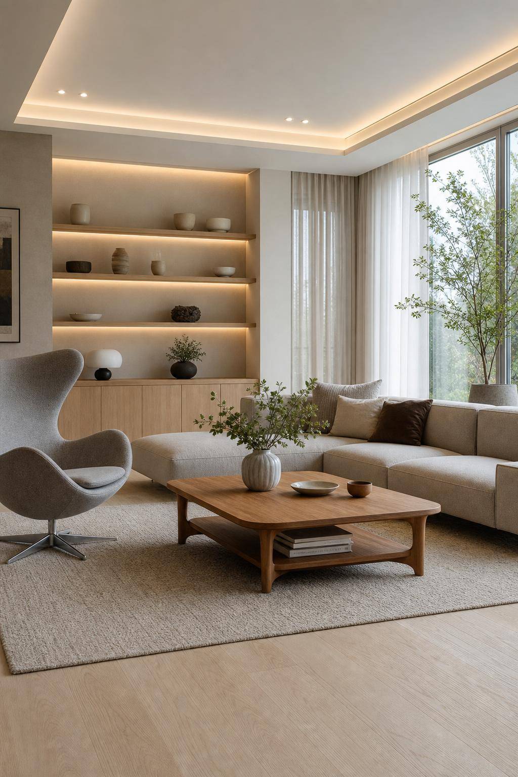 Wohnstil: Dänisches Design- Präsentiere ikonische Designklassiker im Wohnzimmer