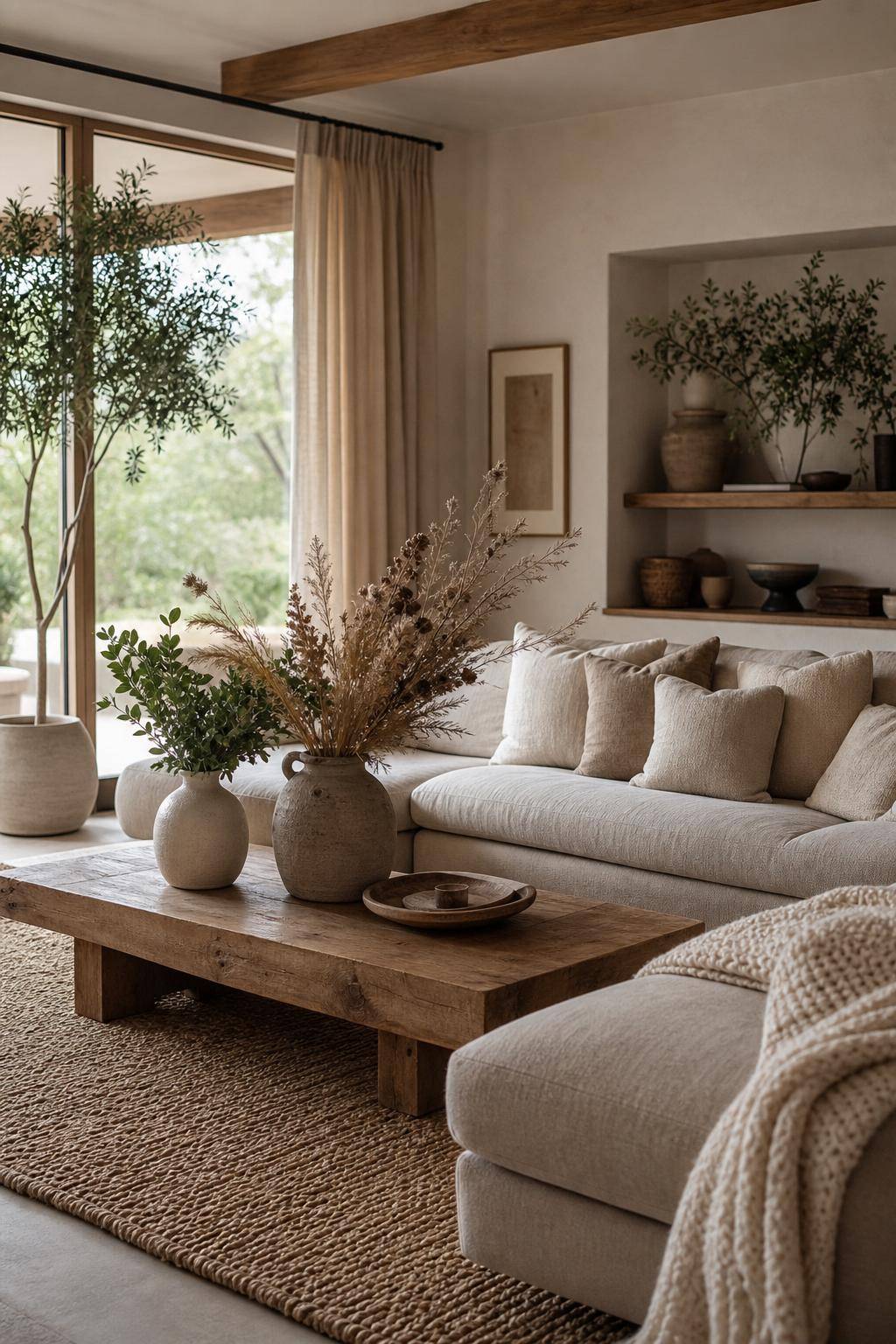 Wohntrend Cocooning- Dekoriere mit Trockenblumen oder Grünpflanzen