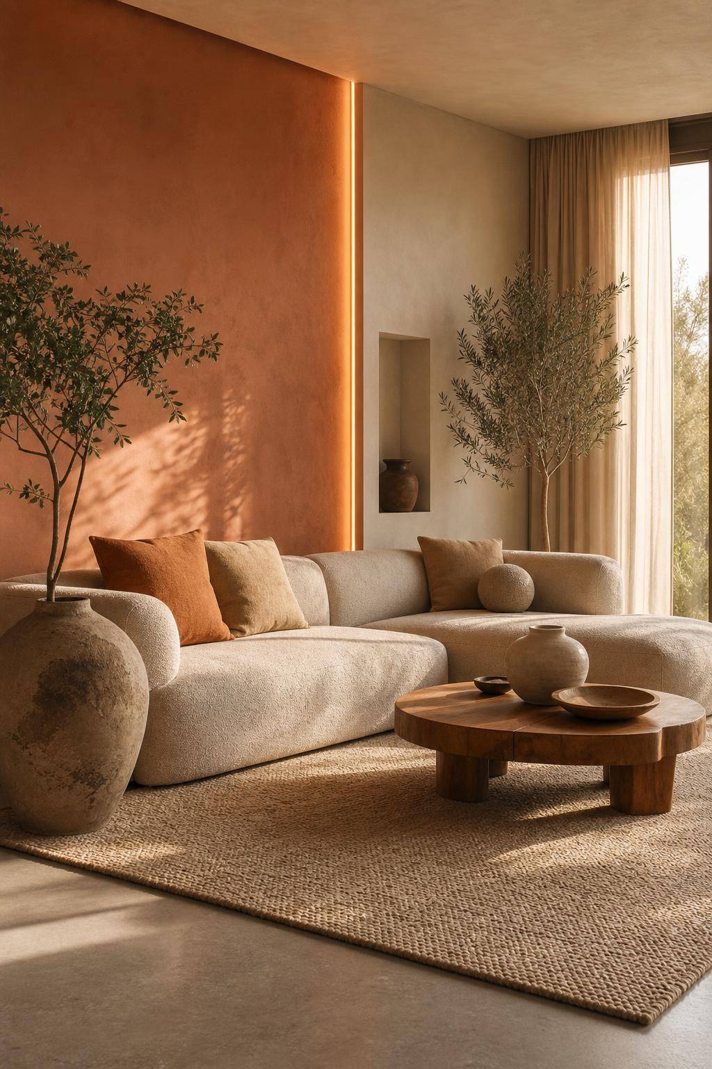 Wohntrend Cocooning- Streiche eine Wand in Erdtönen