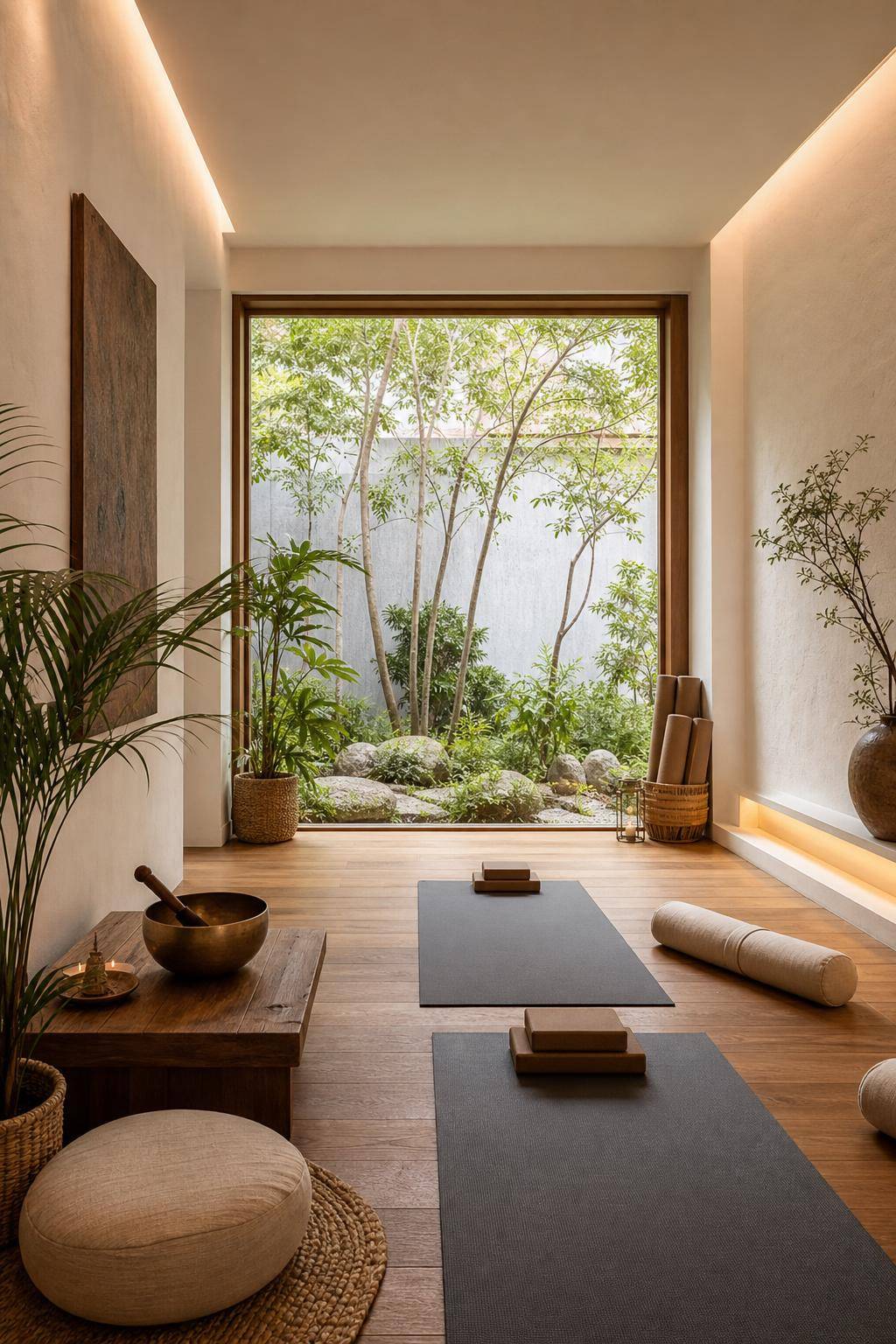 Yoga-Raum einrichten: Inspiration- Besorge eine Klangschale für Meditationsklänge