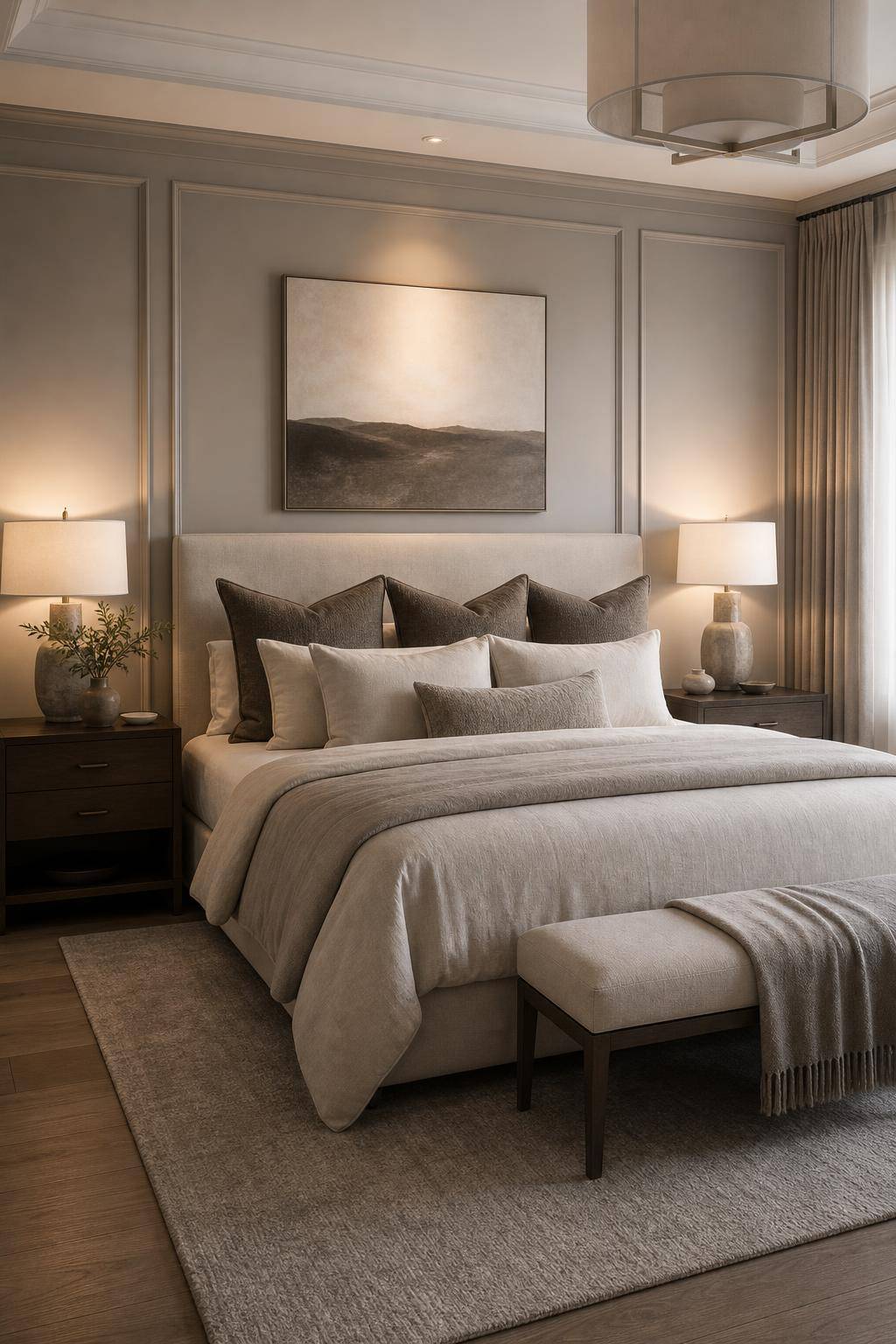 Designer-Schlafzimmer einrichten- Investiere in hochwertige Bettwäsche mit besonderer Struktur