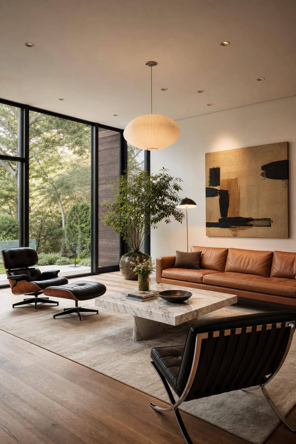 Designer-Wohnzimmer einrichten- Lege Wert auf ikonische Designklassiker