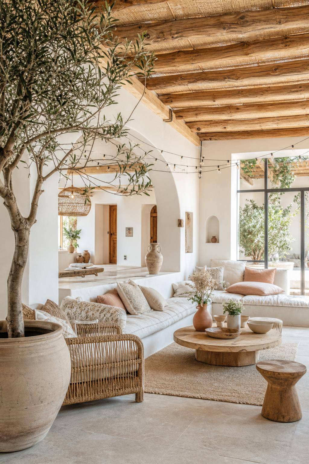 Einrichtung im Ibiza-Style- Bring zarte Lichtgirlanden für Boho-Feeling an