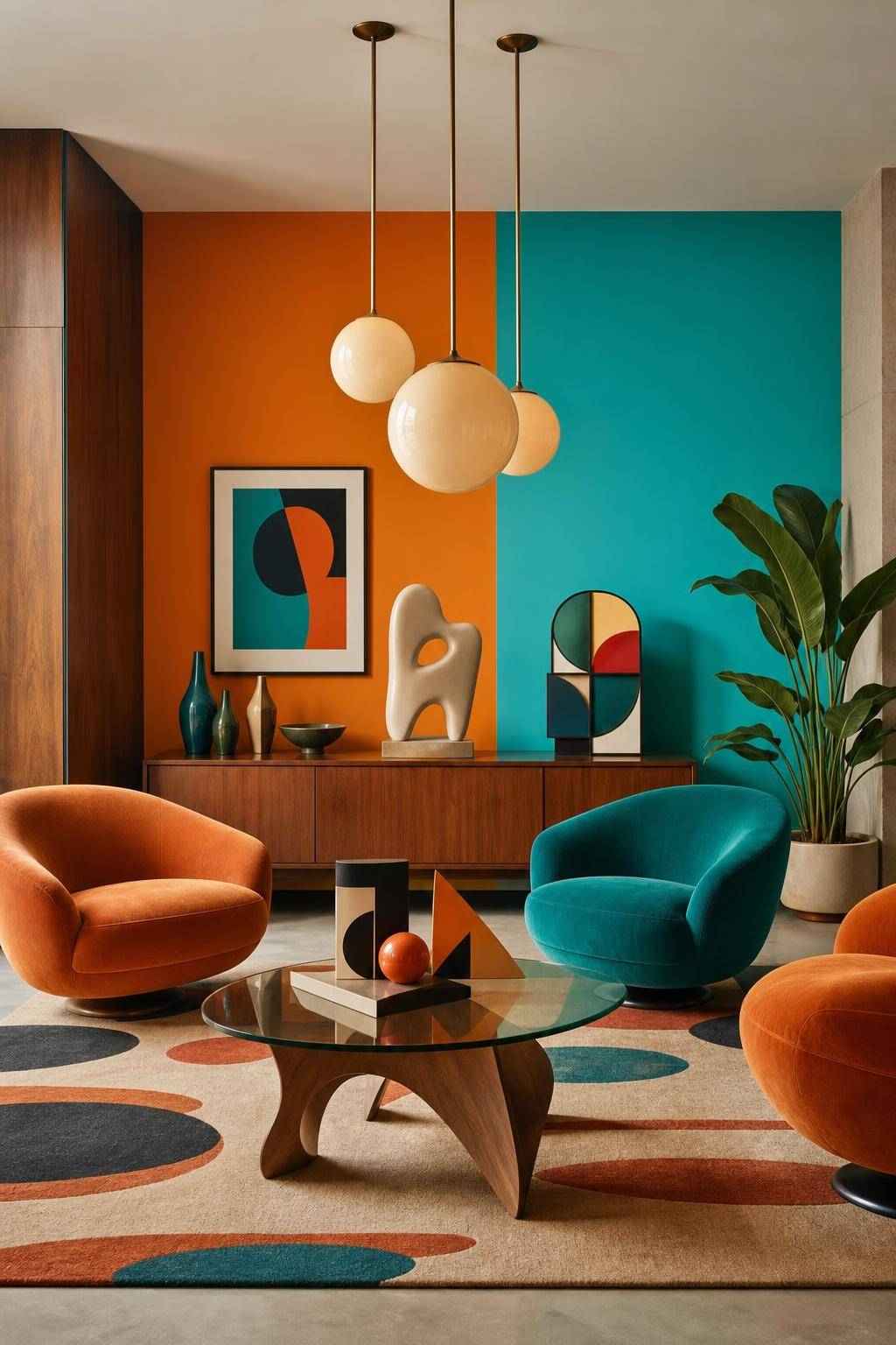 Einrichtungsideen im 60er-Jahre-Stil- Dekoriere mit Pop-Art-Skulpturen