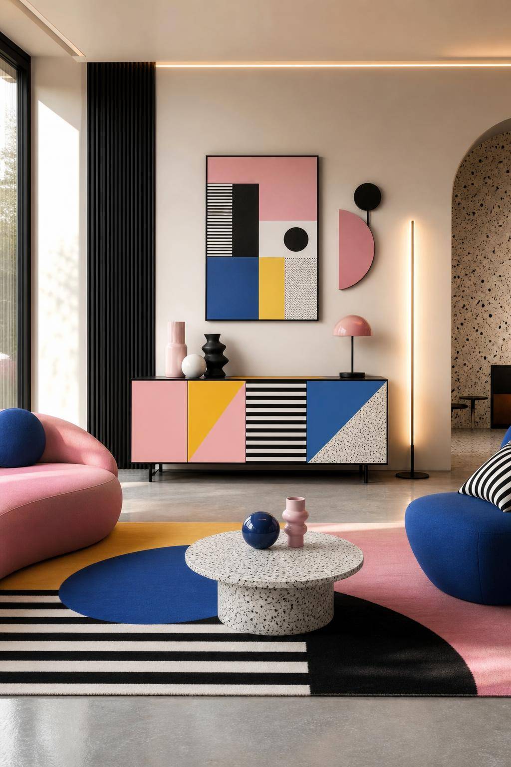 Einrichtungsstil: Memphis-Design- Erkunde individuelle Sideboards mit bunten Fronten