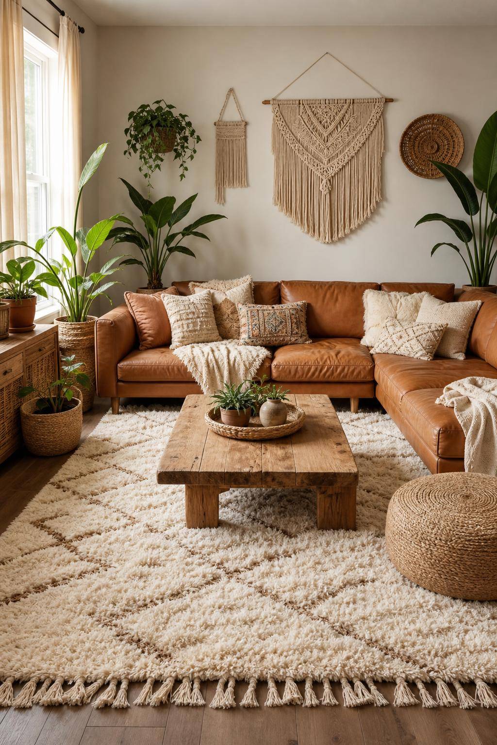 Ideen: Einrichten mit Boho-Teppich- Steigere den Komfort durch weiche Hochflor-Boho-Teppiche