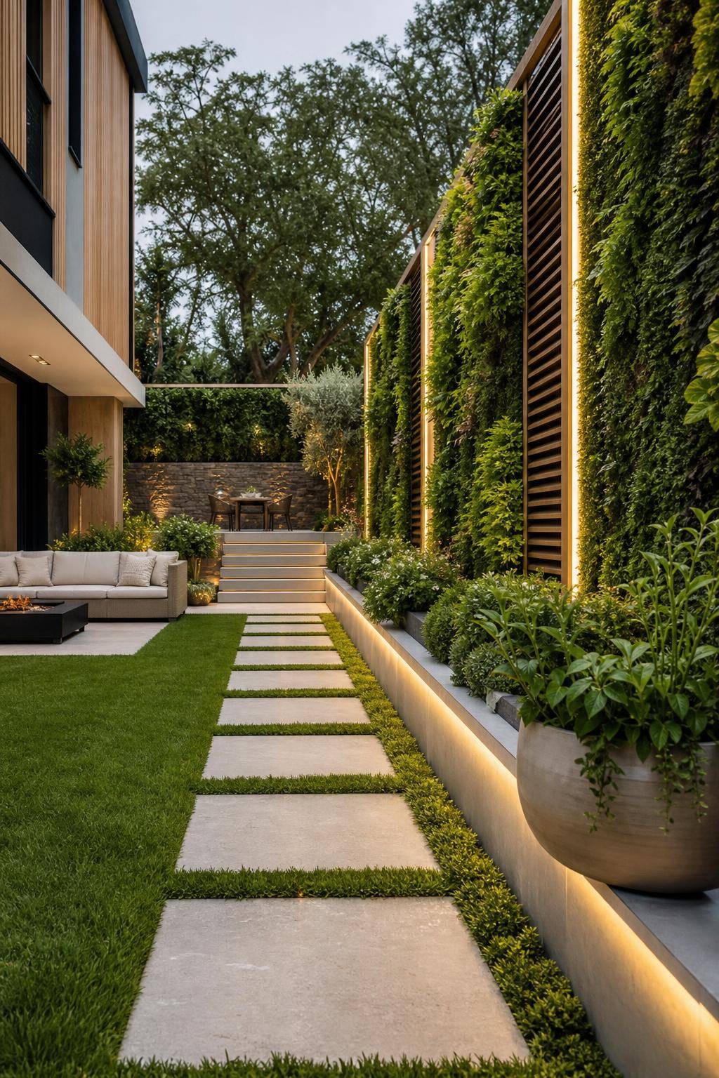 Ideen für Luxus-Garten- Experimentiere mit vertikalen Gärten und Begrünungen