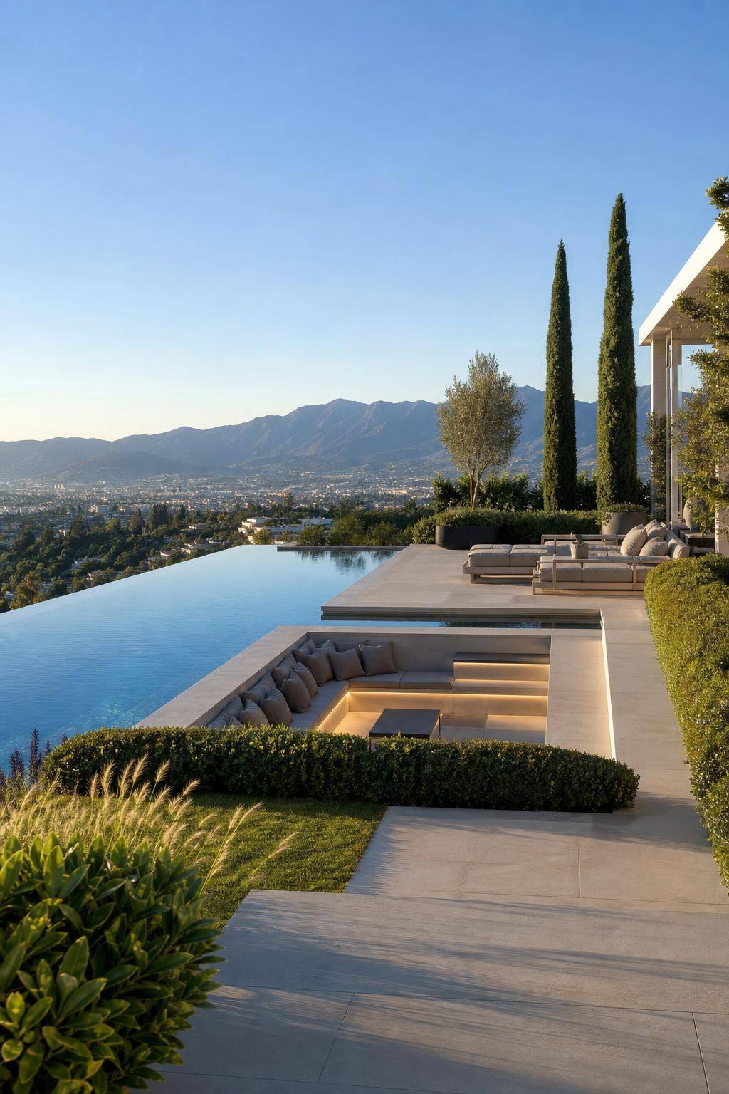 Ideen für Luxus-Garten- Genieße einen Infinity-Pool mit Panoramablick