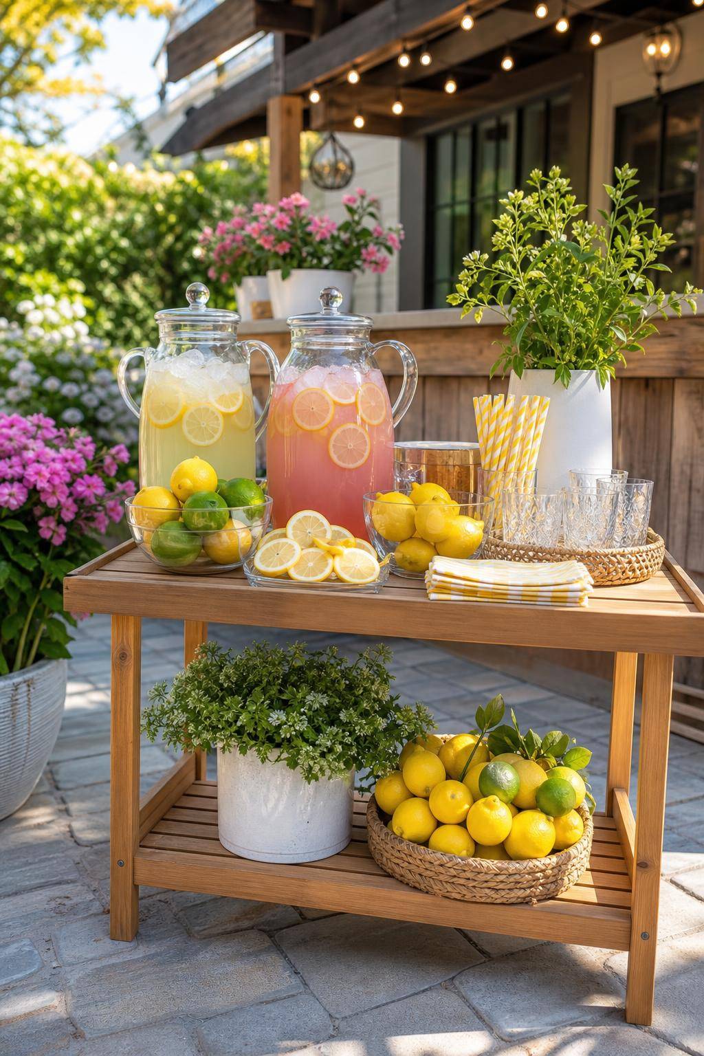 Ideen für Sommerdeko- Richte eine kleine Limonadenbar ein