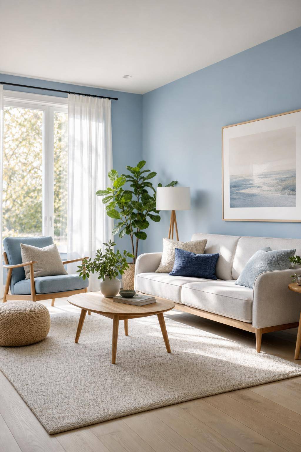 Ideen und Inspiration: Wandfarbe Blau- Verwende Pastellblau für eine sanfte Atmosphäre