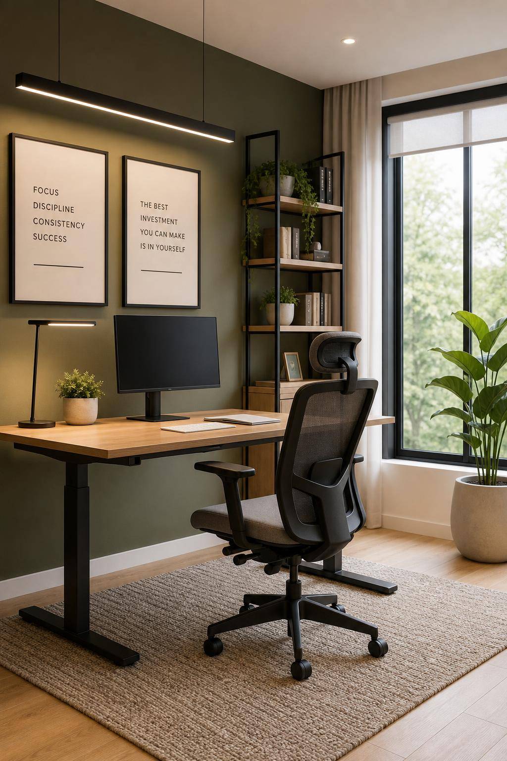 Inspiration: ergonomischen Arbeitsplatz einrichten- Bringe inspirierende Zitate an