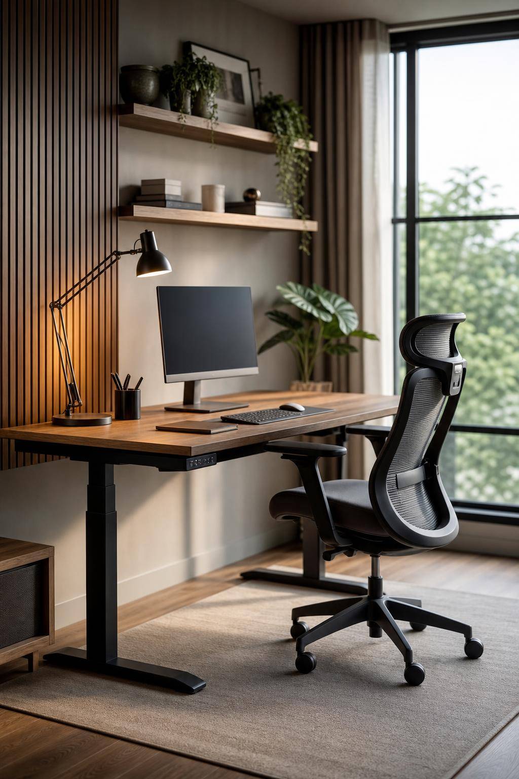 Inspiration: ergonomischen Arbeitsplatz einrichten- Stelle ergonomische Schreibtischlampen bereit
