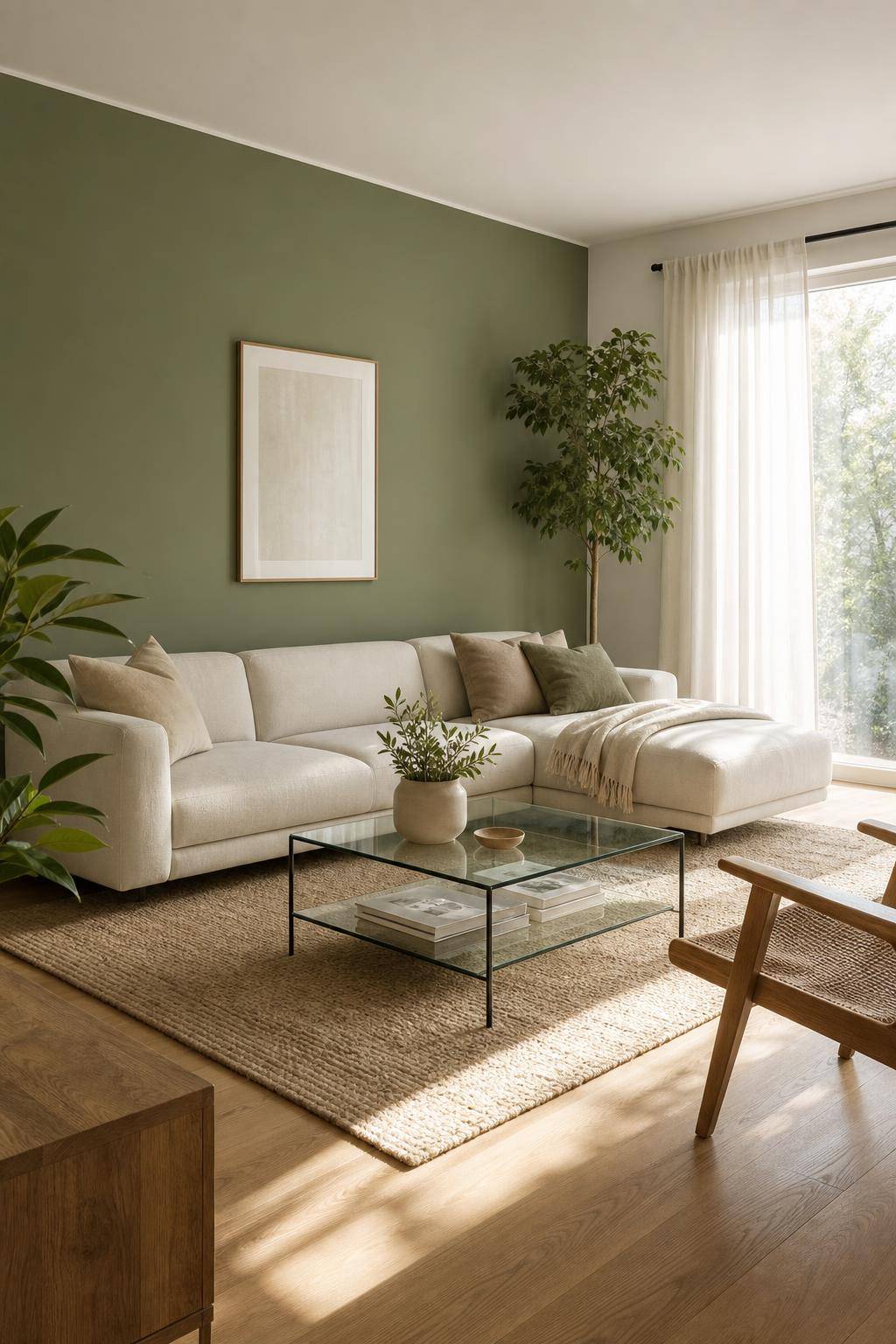 Inspiration: moderne Wandfarben- Erschaffe mit Salbeigrün eine moderne Oase