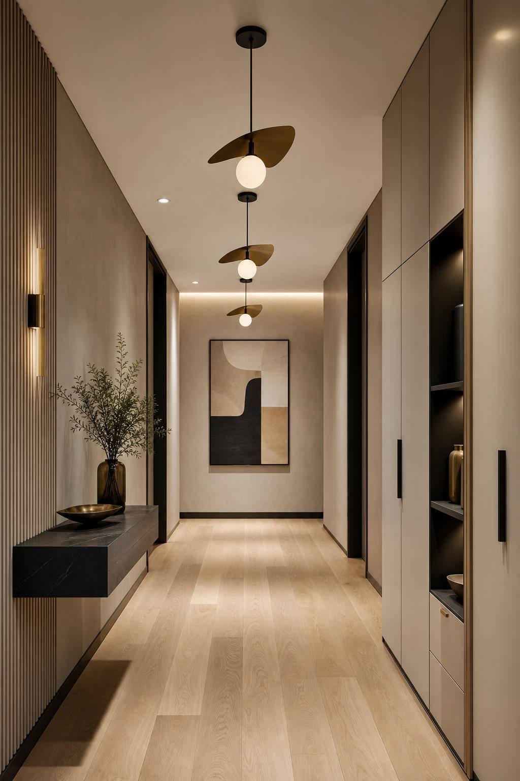 Inspiration für Designer-Flur einrichten- Hänge originelle Designerleuchten stylisch auf