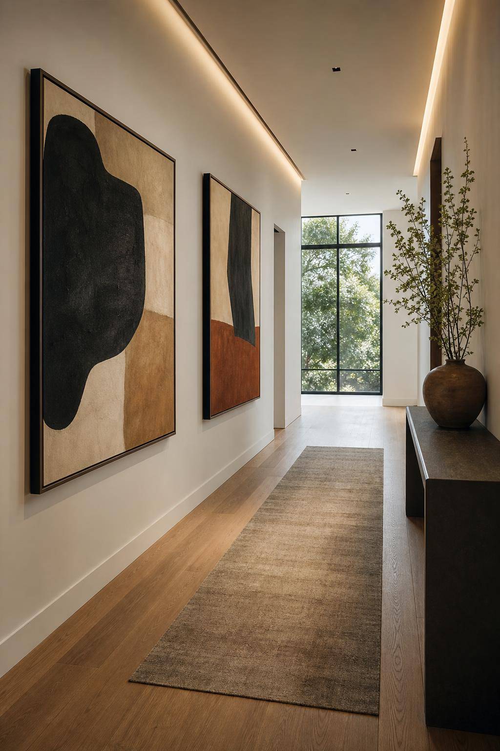 Inspiration für Designer-Flur einrichten- Präsentiere außergewöhnliche Kunstwerke für einen Wow-Effekt