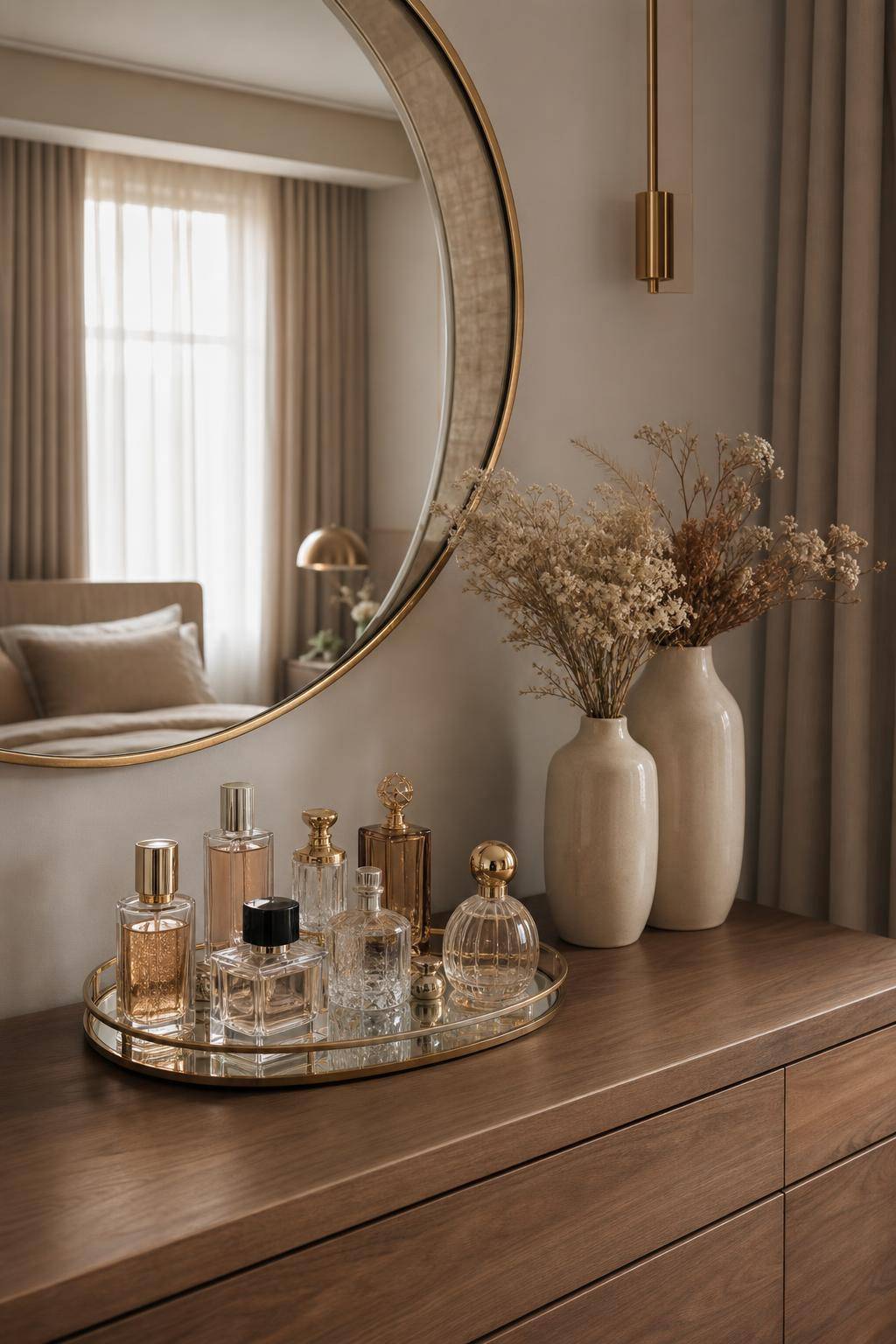 Kommode dekorieren- Präsentiere deine liebsten Parfums dekorativ