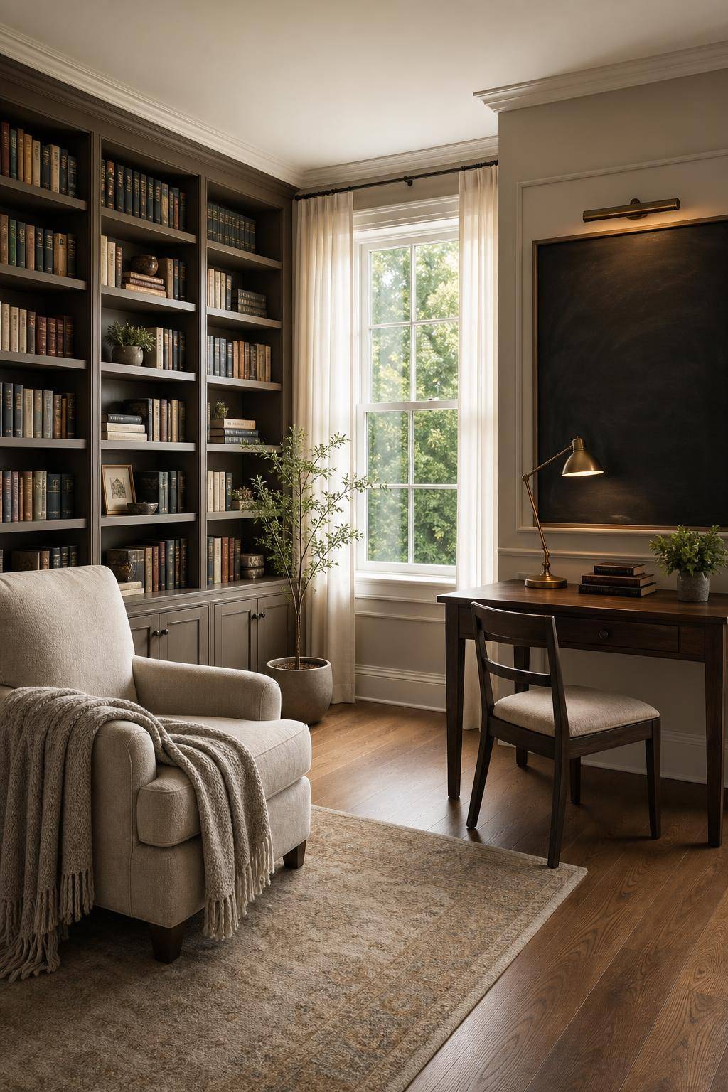 Lesezimmer einrichten: Inspiration und Ideen- Erstelle eine Tafel für Buchtipps und Zitate
