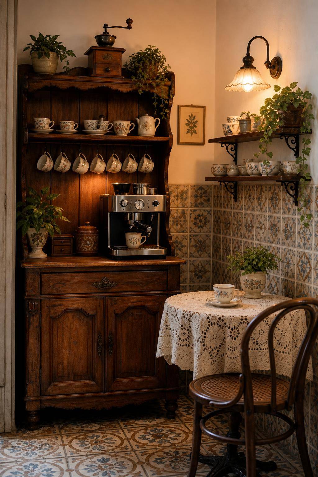 Kaffeeecke einrichten- Arrangiere Vintage-Fundstücke für nostalgischen Charme