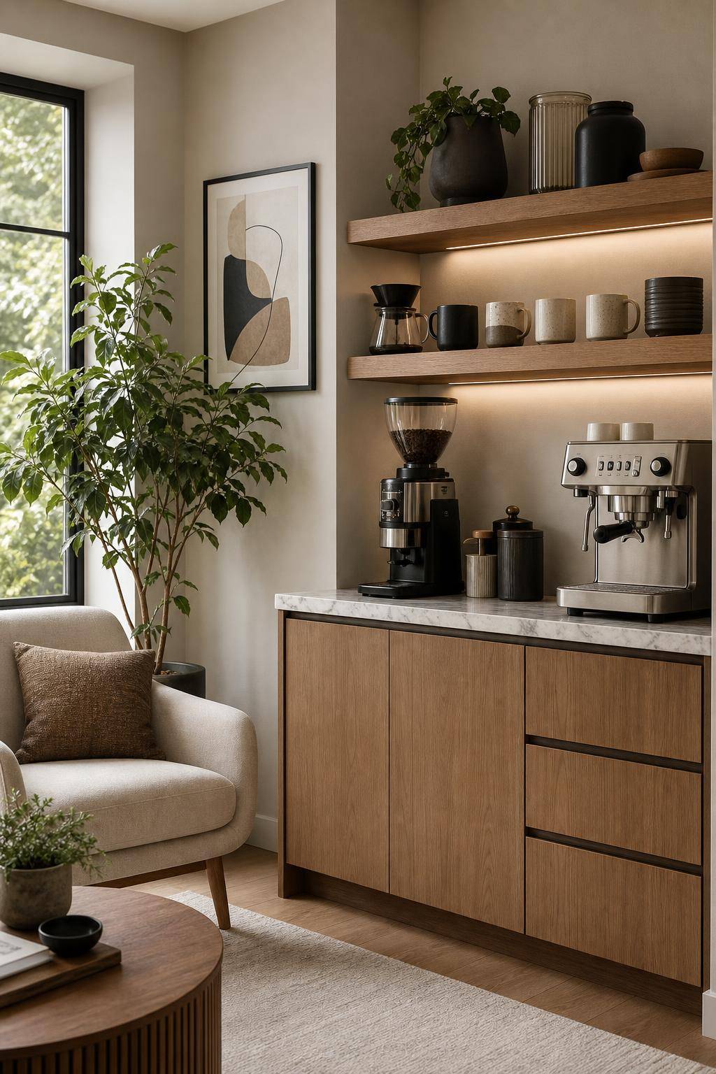 Kaffeeecke einrichten- Setze auf hochwertige Accessoires mit Stil