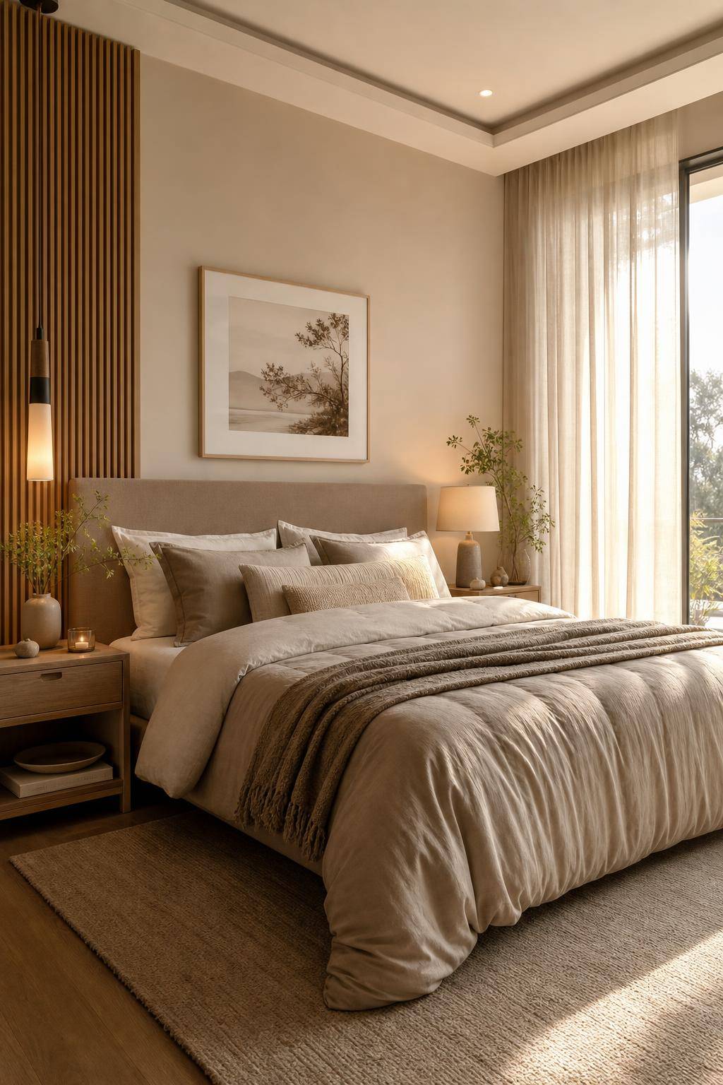 Tolle Ideen: Mit der Farbe Taupe einrichten- Bestücke dein Bett mit taupefarbener Bettwäsche