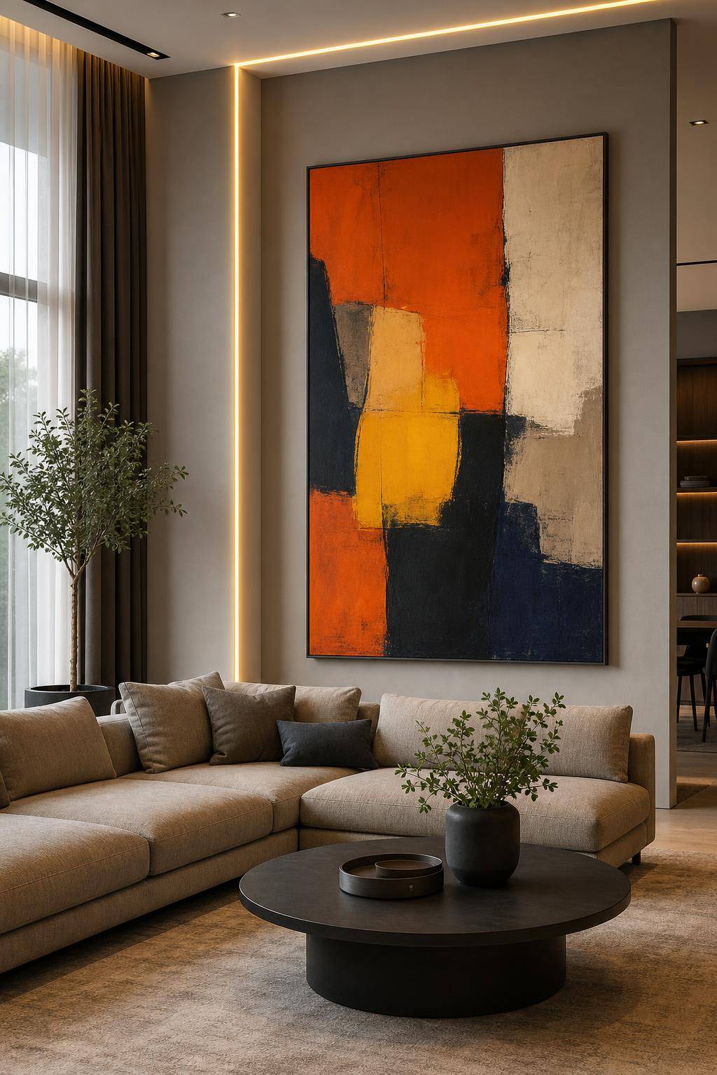 Dekotrends 2025- Hänge Wandkunst in XL-Formaten auf