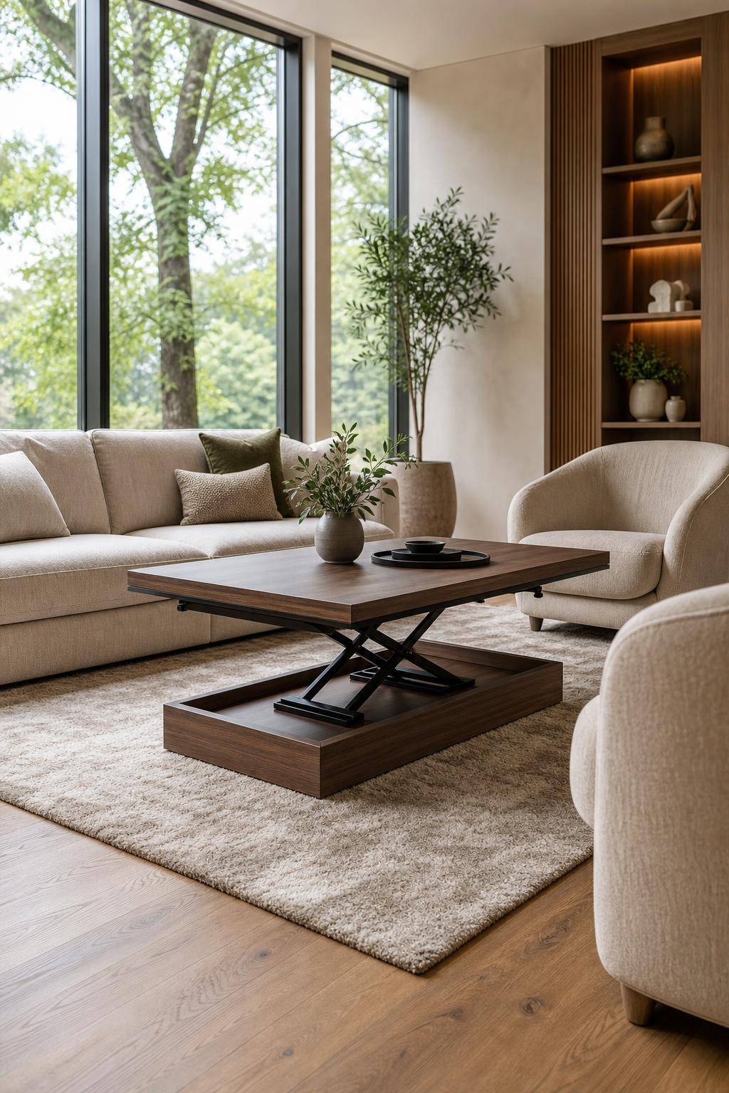Ideen: verschiedene Arten von Couchtischen- Genieße die Funktionalität eines höhenverstellbaren Couchtischs
