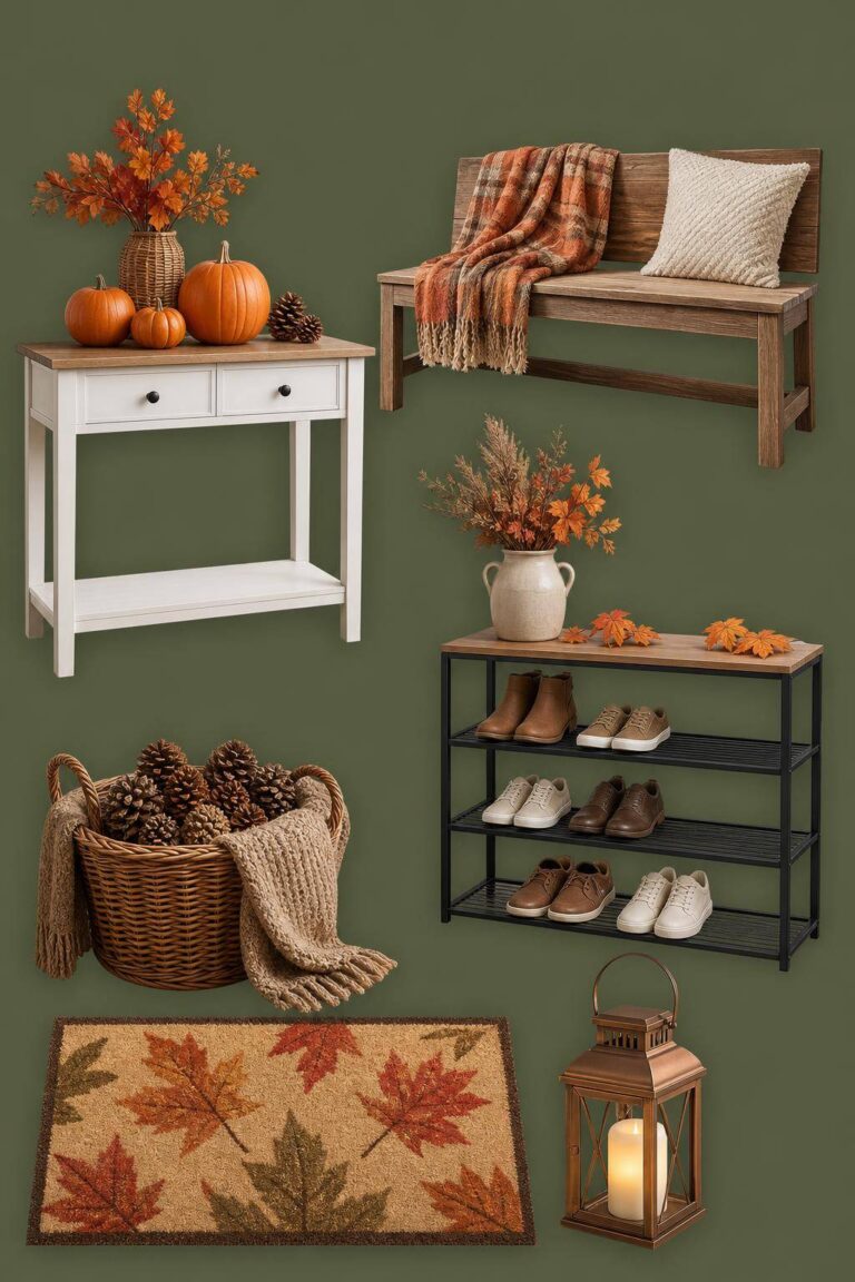 Ideen für Herbstdeko im Hauseingang & Flur: 20 kreative Ideen