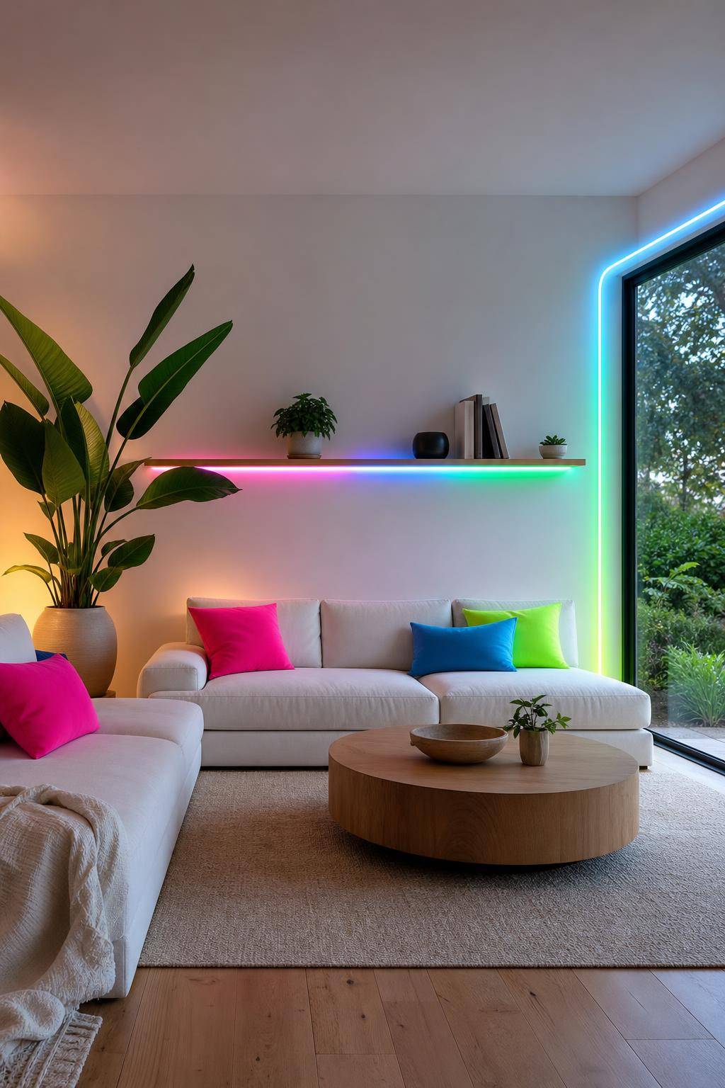 Inspiration: Einrichtung mit Neonfarben- Integriere eine farbenfrohe Neon-Girlande