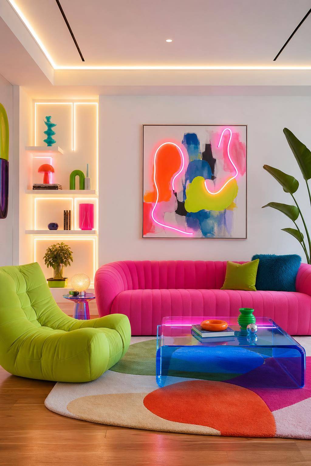 Inspiration: Einrichtung mit Neonfarben- Mixe verschiedene Neonfarben spielerisch zusammen