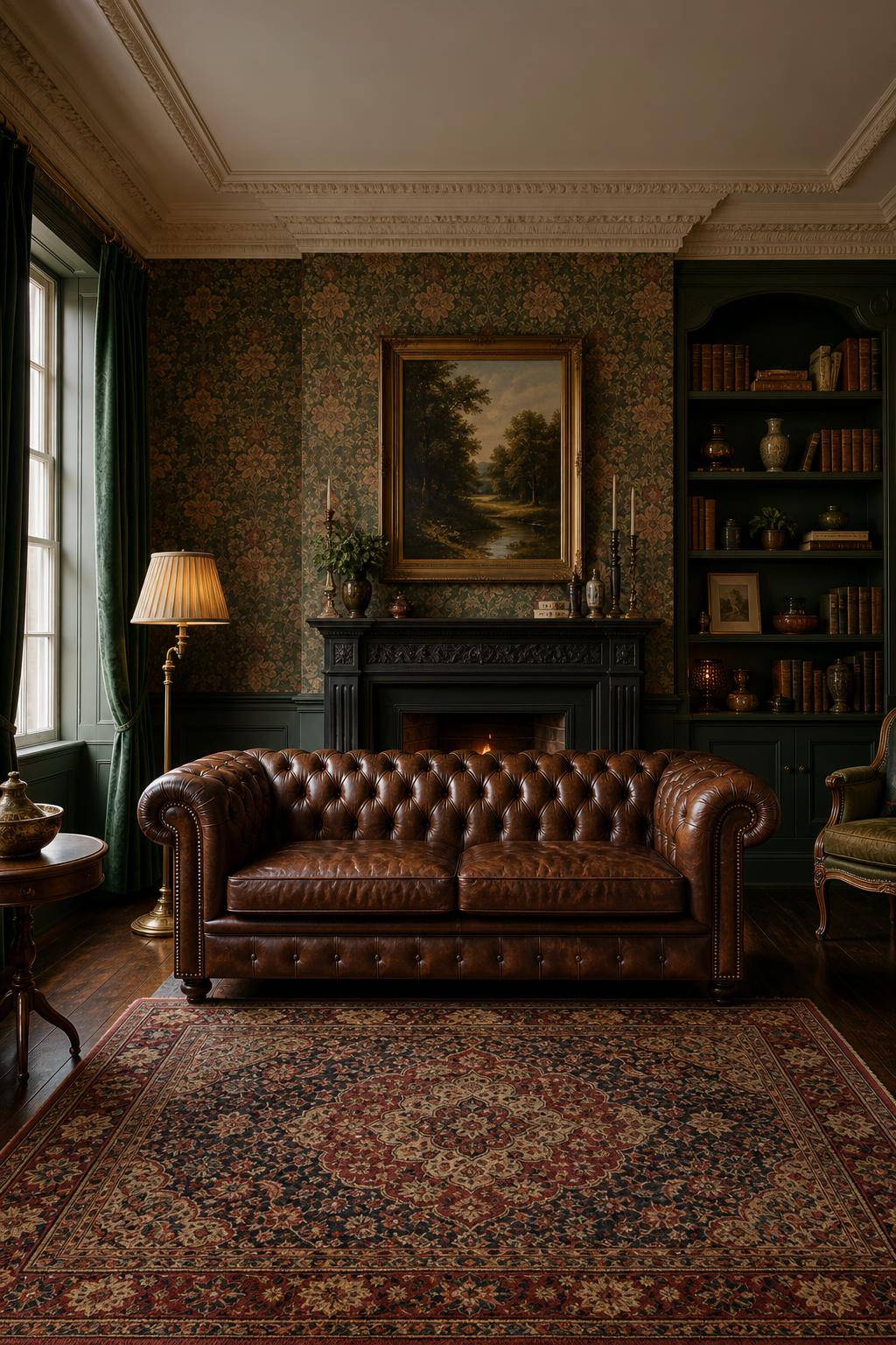 Inspiration: englischer Einrichtungsstil- Wähle Chesterfield-Sofas als Statement-Stück