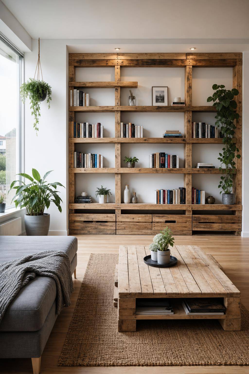 Kreative Ideen für Bücherregale- Baue Bücherregale aus Palettenholz